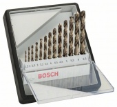 Набор из 13 свёрл по металлу Robust Line HSS-Co 1,5 2 2,5 3 3,2 3,5 4 4,5 4,8 5 5,5 6 6,5 mm 2607019926