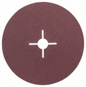 Фибровый шлифкруг для угловой шлифмашины, корунд 180 мм, 22 мм, 100 2608605488