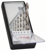 Набор из 6 свёрл по металлу Robust Line HSS-G, 135° 2 3 4 5 6 8 mm, 135° 2607010529