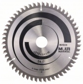 Пильный диск Multi Material 210 x 30 x 2,4 mm, 54 2608640511