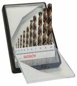 Набор из 10 свёрл по металлу Robust Line HSS-Co 1 2 3 4 5 6 7 8 9 10 mm 2607019925