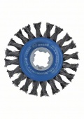 2608620731 кордщетка для УШМ X-LOCK дисковая стальная пучки 115мм 0.5мм 2.608.620.731