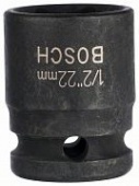 1608555024 Головка торцевая ударная Impact Control Bosch 22 mm , H 40 mm , S 1/2" 1.608.555.024
