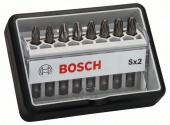 2607002557 Набор Bosch Robust Line из 8 насадок-бит Sx Extra Hart PZ1 PZ2 PZ3 49 mm 2.607.002.557