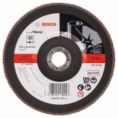 Лепестковый шлифкруг Bosch (БОШ) для УШМ по металлу 180 мм, 22,23 мм, зерно 80 2608606739