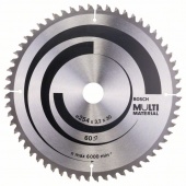 Пильный диск Multi Material. 254 x 30 x 3,2 mm, 60 2608640449
