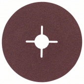 Фибровый шлифкруг для угловой шлифмашины, корунд 125 мм, 22 мм, 100 2608605478