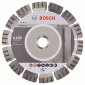 Алмазный диск для болгарки для резки бетона и железобетона Bosch Best (лучший) for Concrete 180 x 22,23 x 2,4 x 12 mm 2608602654