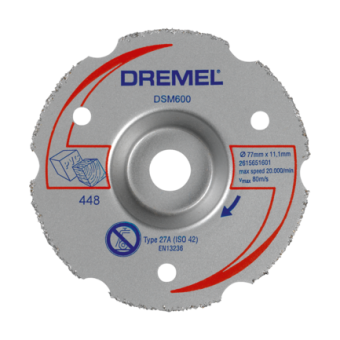 МНОГОФУНКЦИОНАЛЬНЫЙ ТВЕРДОСПЛАВНЫЙ ОТРЕЗНОЙ КРУГ для пилы DREMEL® DSM20 ДЛЯ РЕЗКИ ЗАПОДЛИЦО (DSM600) 2615S600JA купить с доставкой