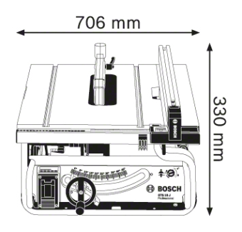 Настольная дисковая пила Bosch GTS 10 J Professional 0601B30500 БОШ