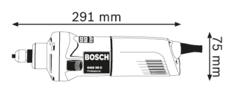 Прямая шлифмашина /прямошлифовальная машина БОШ/Bosch GGS 28 C Professional 0601220000 (0.601.220.000) БОШ