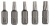 Набор из 5 насадок-бит Extra Hart (Torx®) T 10 T 15 T 20 T 25 T 30 25 mm 2607001768