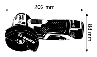 Аккумуляторная болгарка с зарядкой и аккумуляторами Бош /  Bosch GWS 12V-76 Professional 06019F200B (0.601.9F2.00B) в интернет магазине с доставкой по Москве