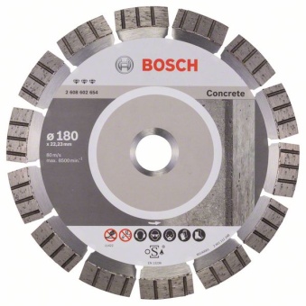          Bosch Best () for Concrete 180 x 22,23 x 2,4 x 12 mm 2608602654