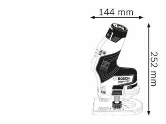 Аккумуляторный ручной фрезер по дереву Bosch(БОШ) GKF 12V-8 12 вольт SOLO (тушка) 06016B0002 (0.601.6B0.002) в интернет магазине с доставкой по Москве