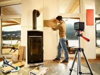 0603663C01 недорогой лазерный нивелир БОШ Bosch Quigo green +штатив (0603663C01) БОШ