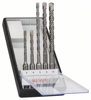 Набор сверл для перфоратора SDS-plus-5 Robust Line 5 предм. ? 5,6 x 115mm, 6,8,10 x 165mm 2607019927