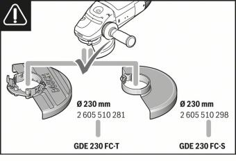 Насадка-штроборез для УШМ (углошлифмашин) Bosch GDE 230 FC-S Professional 1600A003DL (1.600.A00.3DL) с доставкой