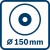 06017A5000 Угловая шлифмашина GWS 18-150 L Professional 0.601.7A5.000 БОШ