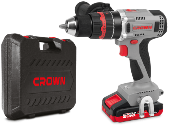 Аккумуляторный ударный шуруповерт Crown CT21093HMX-2BMC купить