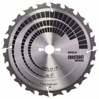 Пильный диск Construct Wood. 300 x 30 x 2,8 mm, 20 2608640700