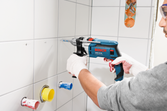Ударная дрель в чемодане Bosch / БОШ GSB 16 RE Professional 060114E500 (0.601.14E.500) в интернет магазине с доставкой по Москве
