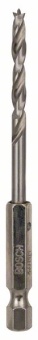 Спиральное сверло по древесине с шестигранным хвостовиком 1/4" 4 x 43 x 88 mm 2608595520