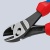 Кусачки боковые для проволоки KNIPEX TwinForce черного цвета 180 мм (артикул KN 7372180) Кусачки боковые для проволоки KNIPEX TwinForce черного цвета 180 мм (артикул KN 7372180)