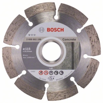    Bosch Standard for Concrete 115    (   ) 115 x 22,23 x 1,6 x 10 mm 2608602196