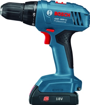 Аккумуляторная дрель-шуруповёрт Бош/Bosch GSR 1800-LI Professional 06019A8307 (0.601.9A8.307) в интернет магазине с доставкой по Москве