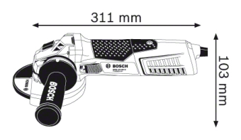   Bosch GWS 17-150 CI Professional 06017980R6 