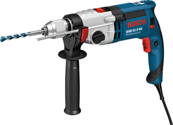 Ударная дрель с чемоданом Bosch / БОШ GSB 21-2 RE  060119C500 (0.601.19C.500) фото