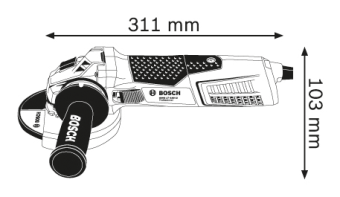 Угловая шлифмашина Bosch GWS 19-150 CI Professional 060179R002 БОШ