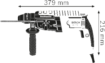 Перфоратор с патроном SDS-plus БОШ / Bosch Hammer GBH 2-28 Professional 0611267500 (0.611.267.500)  в интернет магазине с доставкой по Москве