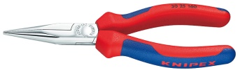 Длинногубцы хромированные 190 мм KN 3025190