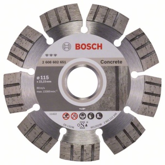        Best for Concrete 115 x 22,23 x 2,2 x 12 mm 2608602651