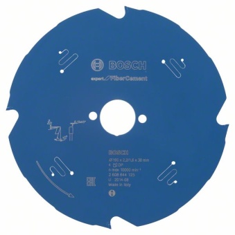 Пильный диск для циркулярной пилы GKS 190/ GKS 65 /GKS 65 GCE Bosch (Бош) Expert for Fibre Cement 2608644125 (2.608.644.125)