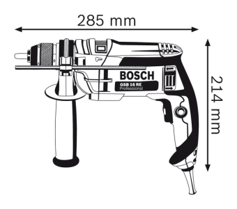 Ударная дрель в чемодане Bosch / БОШ GSB 16 RE Professional 060114E500 (0.601.14E.500) в интернет магазине с доставкой по Москве