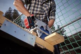 06016B5100 Аккумуляторная циркулярка БОШ / Bosch GKS 18V-68 GC, Coло + L-boxx 0.601.6B5.100 БОШ