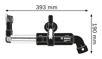 Насадка для пылеудаления для перфораторов 2-3кг Bosch GDE 16 Plus Professional 1600A0015Z (1.600.A00.15Z)