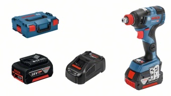 Аккумуляторный гайковерт с bluetooth GDX 18V-200 C +2аккумулятора x5,0 Ач LB 06019G4201 (0.601.9G4.201) в интернет магазине с доставкой по Москве