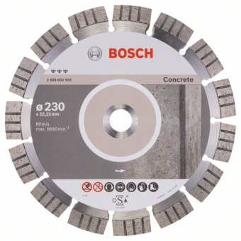          Best () for Concrete 230 x 22,23 x 2,4 x 15 mm 2608602655