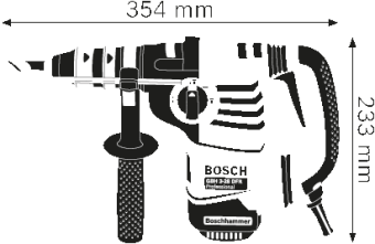 061124A000    SDS-plus Bosch /  GBH 3-28 DFR Professional 0.611.24A.000       