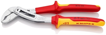 Клещи сантехнические KNIPEX Alligator до 2' VDE хромированные 250 мм KN 8806250