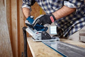 06016B5100 Аккумуляторная циркулярка БОШ / Bosch GKS 18V-68 GC, Coло + L-boxx 0.601.6B5.100 БОШ