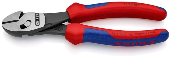Кусачки боковые для проволоки KNIPEX TwinForce черного цвета 180 мм (артикул KN 7372180)