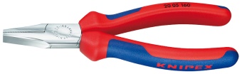 Плоскогубцы с гладкими губками хромированные 140 мм Knipex KN 2005140