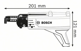 Автоматическая насадка на шуруповерт для подачи шурупов-саморезов BOSCH MA-55 для шуруповерта 1600Z0000Y