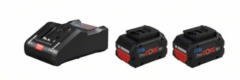 1600A016GP Аккумуляторы Bosch ProCORE 18V+зарядка (набор:2x8,0 Ач+GAL 18V-160 C)1.600.A01.6GP 