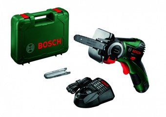 Аккумуляторная цепная пила Bosch EasyCut 12 (БОШ) технология NanoBlade c цепной пилкой (в кейсе) 06033C9020